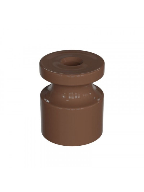 РЕТРО ПЛАСТИКОВЫЙ ИЗОЛЯТОР D20X24 KAKAO PLASTIC
