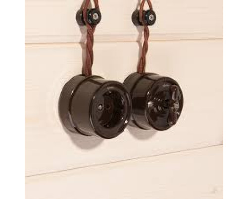 ÎNTR. CAP SCARA RETRO 10A IP20 NEGRU PLASTIC