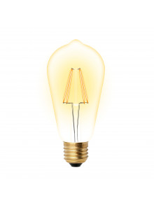 СВЕТОДИОДНАЯ ЛАМПА НА НИТИ ST64 5W E27 2700K ЗОЛОТОЙ VINTAGE GLV22GO