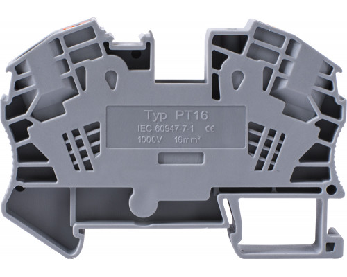 Клеммная колодка наборная на DIN -рейку e.tc.din.spring.16