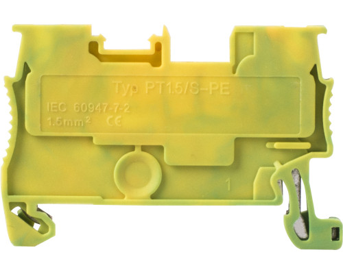 Наборная клеммная колодка заземления на DIN -рейку e.tc.z.din.spring.1,5