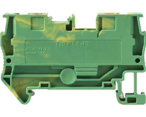Наборная клеммная колодка заземления на DIN -рейку e.tc.z.din.spring.4