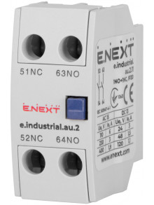 Контакт дополнительный e.industrial.au.2.11, 1no+1nc