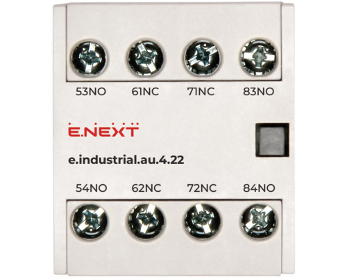 Контакт дополнительный e.industrial.au.4.22, 2no+2nc