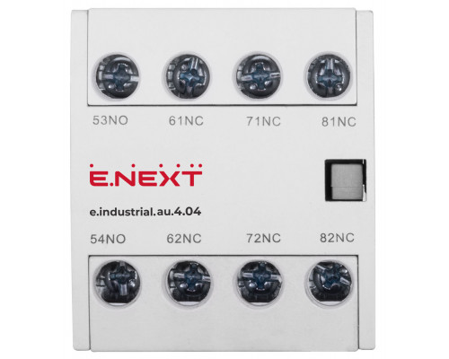 Контакт дополнительный e.industrial.au.4.04, 4nc