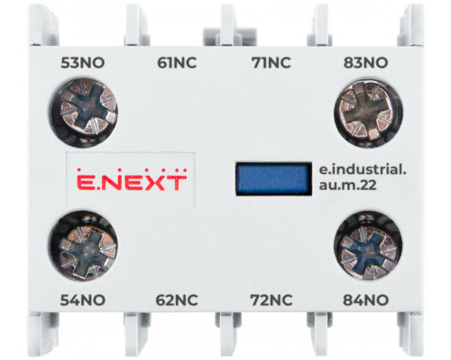 Контакт дополнительный e.industrial.au.m.22, 2nc+2no