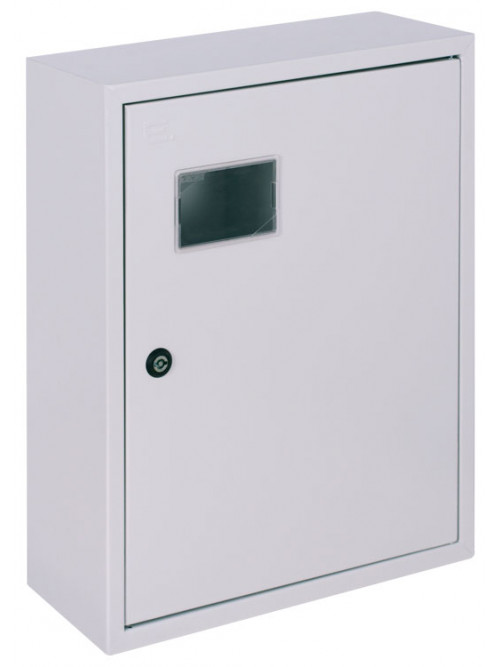 Корпус учета металлический e.mbox.pro.n.f3.27z IP31 навесной под 3ф счетчик, 27 модулей с замком