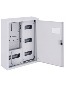 Корпус учета металлический e.mbox.pro.n.f3.27z IP31 навесной под 3ф счетчик, 27 модулей с замком