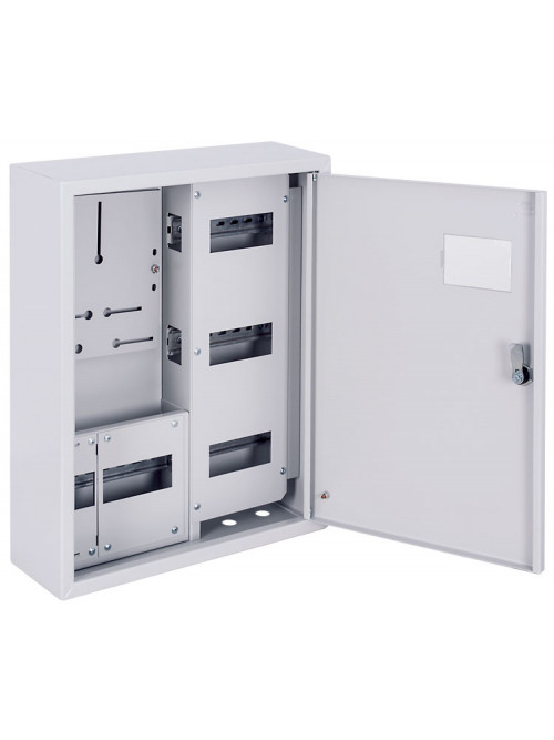 Корпус учета металлический e.mbox.pro.n.f3.27z IP31 навесной под 3ф счетчик, 27 модулей с замком