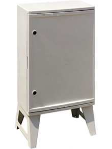 Шкаф ударопрочный из АБС-пластика e.plbox.nap.500.700.245.3f.16m.8m.,blank, 500х700х245мм, IP65, с  панелью под 3 - фазный счетчик и 16 модулей и 8 розеток