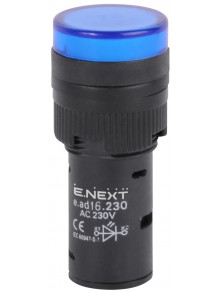 Светодиодный индикатор e.ad16.230.blue Ø16мм 230В АС синий