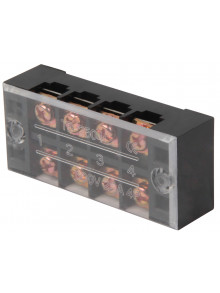 Клеммная колодка защищеная e.tc.protect.25.4, 25А, 4 полюса