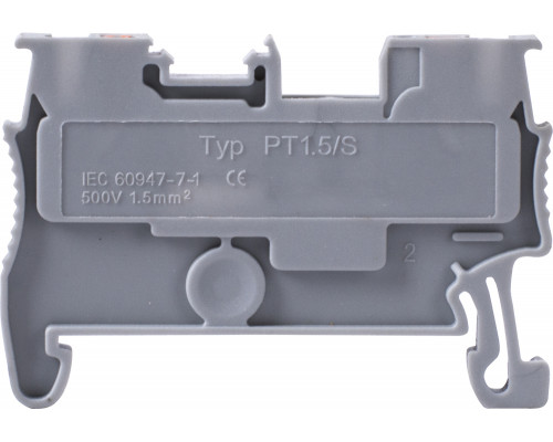 Клеммная колодка наборная на DIN -рейку e.tc.din.spring.1,5