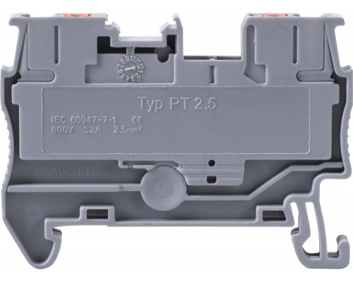 Клеммная колодка наборная на DIN -рейку e.tc.din.spring.2,5