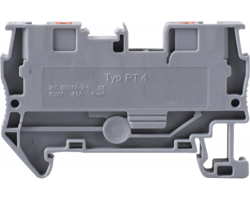 Клеммная колодка наборная на DIN -рейку e.tc.din.spring.4