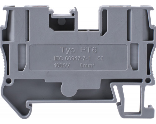 Клеммная колодка наборная на DIN -рейку e.tc.din.spring.6