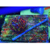 Vopsea fluorescentă pentru suveniruri Albastru cu strălucire albastră sub lumină ultravioletă