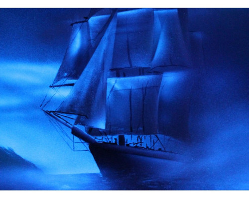 Vopsea fluorescentă Noxton pentru sticlă Silks Screen Violet deschis cu strălucire violet-roz sub lumină ultravioletă