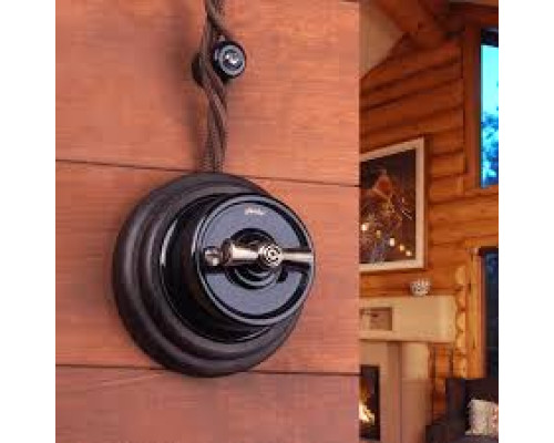 ÎNTR. CAP SCARA RETRO 10A IP20 NEGRU PLASTIC