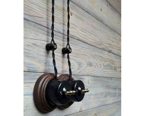 ÎNTR. CAP SCARA RETRO 10A IP20 NEGRU PLASTIC