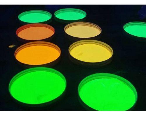 Vopsea luminoasă pentru metal Light White cu strălucire albastră