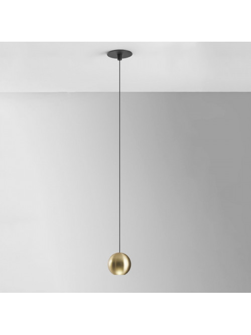 PENDUL ROTUND AURIU GU10 1M CABLU NEGRU D 9CM