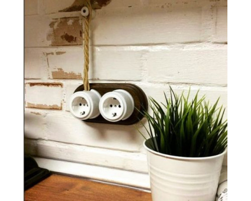 ÎNTR.CAP SCARA RETRO 10A IP20 IVORY PLASTIC