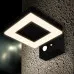 Светильник на солнечной батарее LED 2W 4000K IP44 с датчиком движения настенный PL-130041PSSE черный PANLIGHT