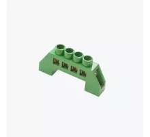 Шина нулевая изолированная N JHT8-0609 4p зелёная