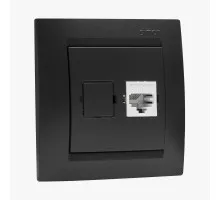 Priza TF euro RJ11 SIMON 15 Grafit