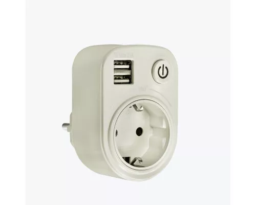 Розеточный блок SB-01 (розетка 2P+E 16А, 2 USB разъема 5V 2,1A) SB-01 EKF PROxima