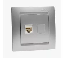Priza calculator unitara RJ45 cat 5e AMT aluminiu 1591551-033 SIMON 15
