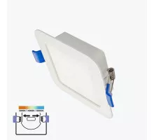 Спот LED квадратный встр. 6W 3CCT белый PL-US06PP3CCT PANLIGHT