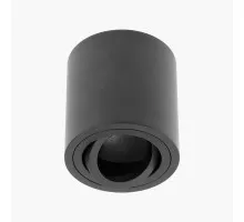 Corp de iluminare AVEIRO max 20W 80X85 IP20 rotund negru OS-AV8085OK1-00