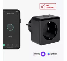 Умная розетка EKF Сonnect PRO Wi-Fi черная RCS-2-WF EKF Сonnect PRO