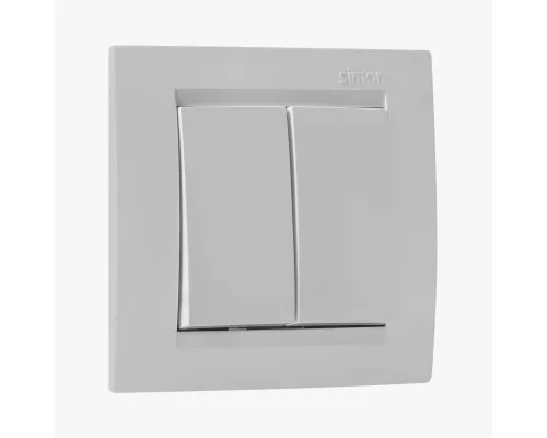 Întrerupător dublu cap scara alb 1591397-030 SIMON 15