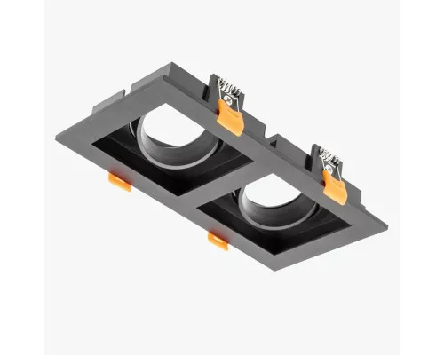 Встраиваемый светильник RUBIO 187X102mm IP20 квадратный двойной черный OP-RUBIOKW2-00