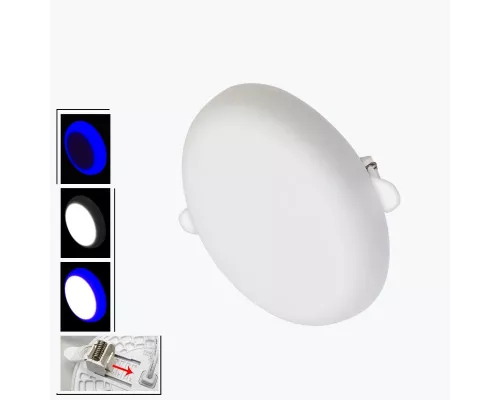 Светодиодная панель 12W+4W 6000K+Синий PL-UL12CW4B PANLIGHT