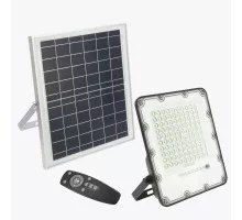 Светодиодный прожектор с солнечной батареей и пультом BRAVOS 100W 1000LM IP65 6400K LD-BRAVOS100W-64