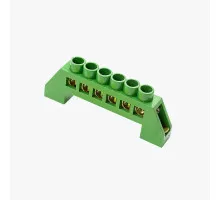 Шина нулевая изолированная N JHT8-0609 6p зелёная
