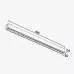 Светильник Linear на магнитную шину черный 24Вт,4000K,DC48V,445MM PANLIGHT ULTRA SLIM PL-24MTA-BK