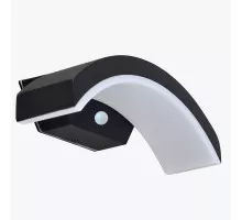Светодиодный светильник фасадный с датчиком движения LED 9W 4000K IP54 черный PL-140211PS PANLIGHT
