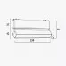 Светильник Linear поворотный на магнитную шину черный 12Вт,4000K,DC48V,230MM PANLIGHT ULTRA SLIM PL-12MTD-BK