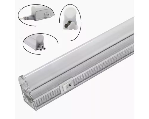 Светильник T5 LED с выключателем 12W 6500K