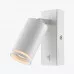 Aplica GU10 perete interior cu intrerupator alb 55x100mm PL-23024W