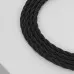 CABLU TEXTIL INPLETIT RETRO 3X2,5MM 50M NEGRU