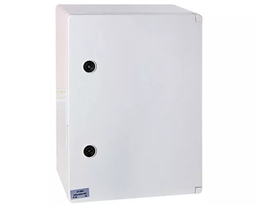 Шкаф ударопрочный из АБС-пластика e.plbox.400.600.200.3f.20m.blank, 400х600х200мм, IP65 с панелью под 3 - фазный счетчик и 20 модулей