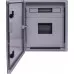 Шкаф ударопрочный из АБС-пластика e.plbox.400.500.175.3f.6m.tr, 400х500х185мм, IP65 с прозрачными дверцами,  панелью под 3 - фазный счетчик и 6 модулей