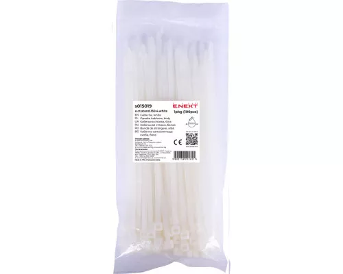 Кабельная стяжка e.ct.stand.150.4.white (100шт), белая
