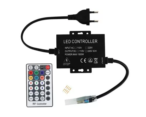 Контроллер 220V NEON RGB 10х20 - AC-2 (1500W; RF; 28K)